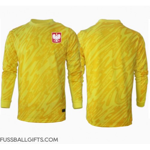 Polen Torwart Fußballbekleidung Heimtrikot EM 2024 Langarm
